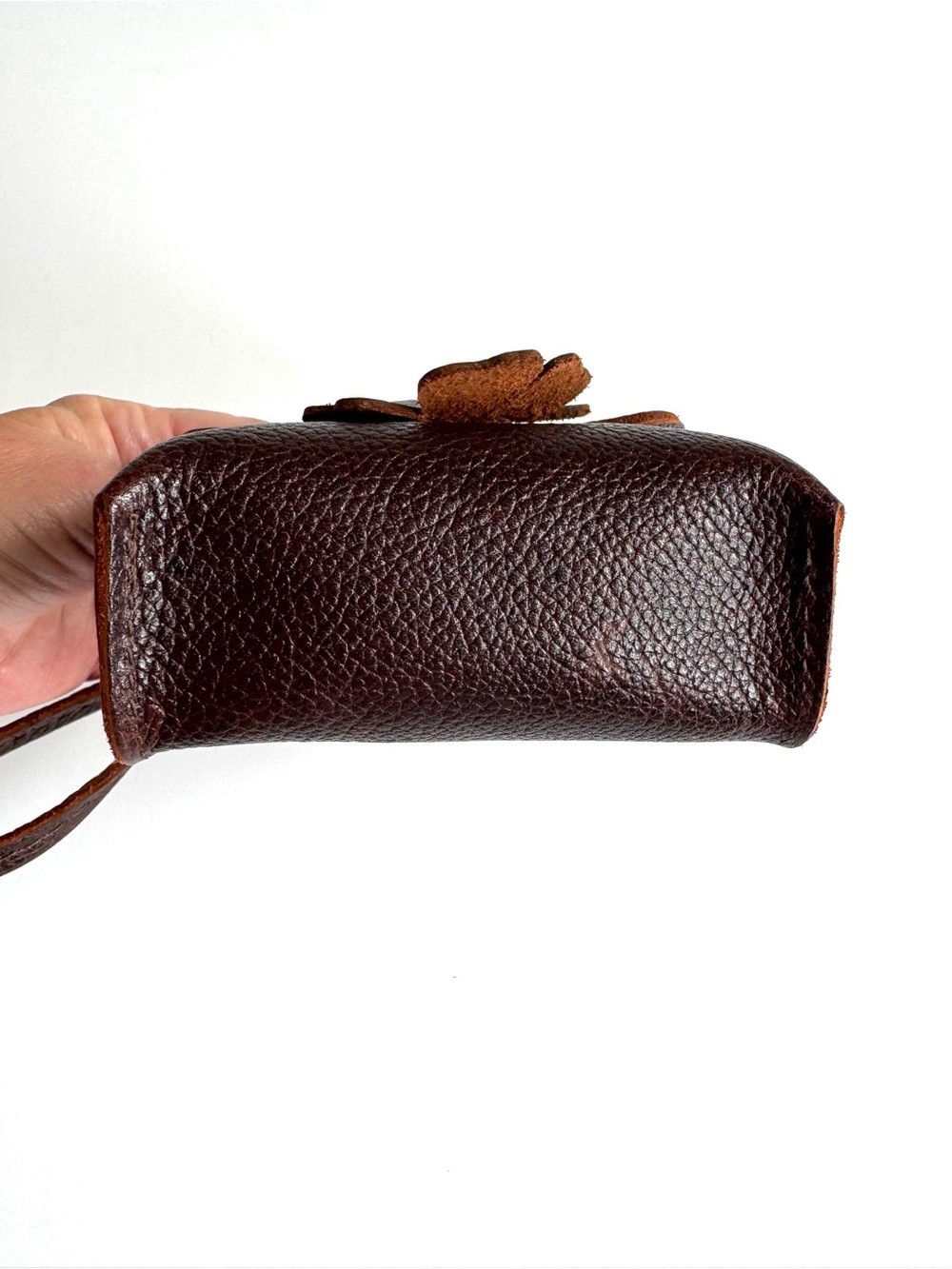 Portland Leather Blooming Wristlet in Coldbrew - Picture 10 of 10